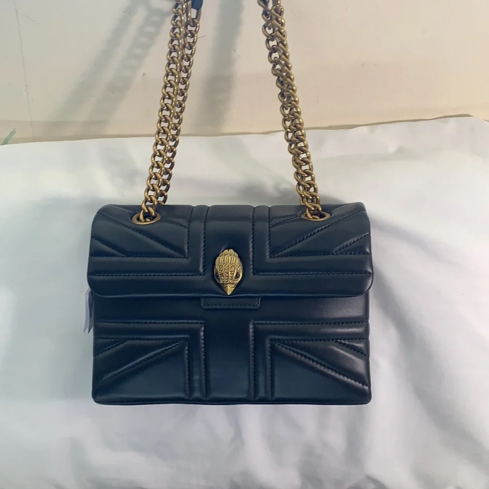 - - KURT GEIGER LONDON KENSINGTON LEATHER  SHOULDER BAG - Picture 10 of 15